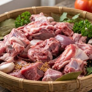 100% fresh goat meat curry cut (খাসির মাংস মিক্স কারি কাট)