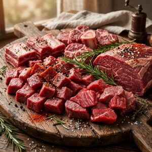 100% premium fresh beef bone in (হাড়সহ গরুর মাংস)